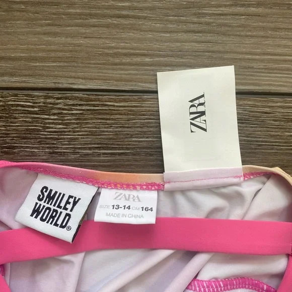 Zara Kids Pink and Orange Tie-Dye One piece/ size SIZE 13-14 см 164 Host Pick ⭐️ - Picture 3 of 5